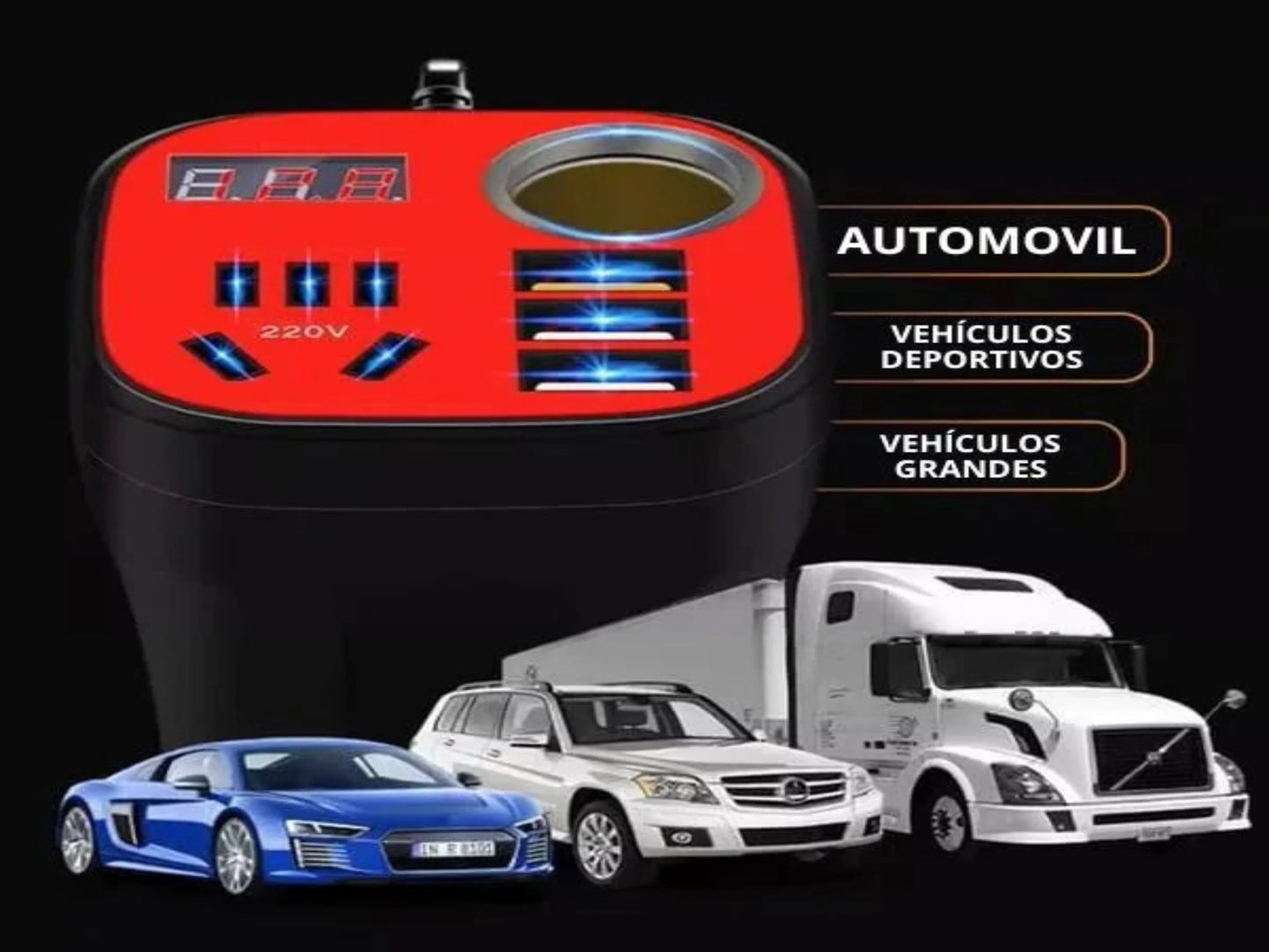 Cargador Convertidor AutoPower Pro® | Energía donde la necesites