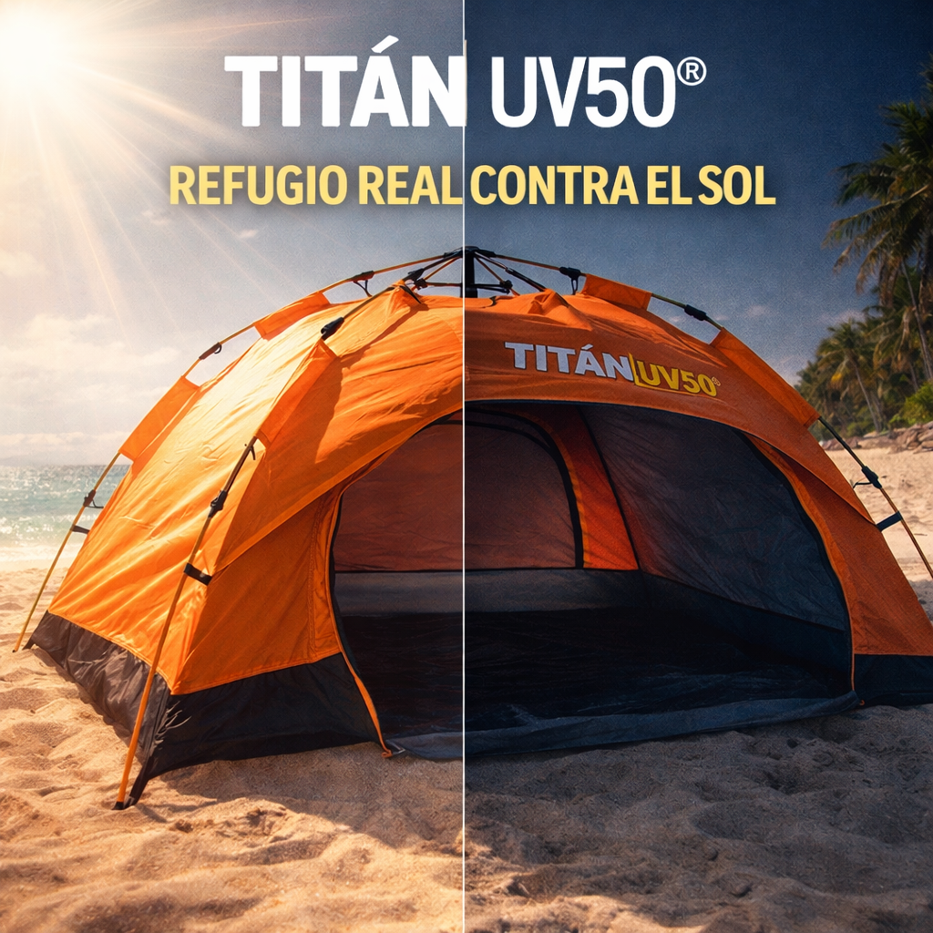 TITÁN UV50 | TIENDA DE CAMPAÑA PORTÁTIL | PAGA 1 LLEVA 2