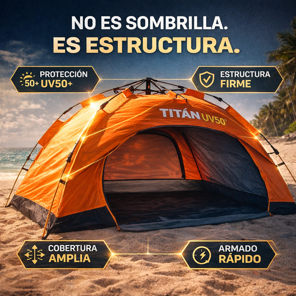 TITÁN UV50 | TIENDA DE CAMPAÑA PORTÁTIL | PAGA 1 LLEVA 2