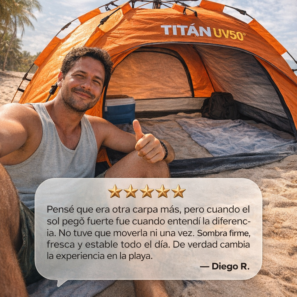 TITÁN UV50 | TIENDA DE CAMPAÑA PORTÁTIL | PAGA 1 LLEVA 2